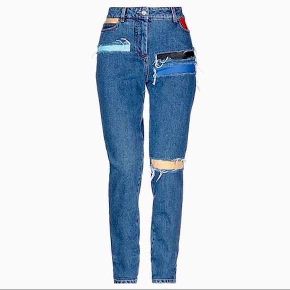 🔥🎉 HOST PICK 🎉🔥 Jeremy Scott Multicolor Patchwork Jeans - Picture 4 of 10